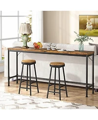 Tribesigns 70.9" Extra Long Console Table, Rustic