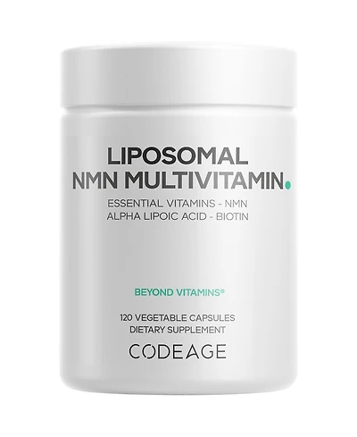 Codeage Liposomal Nmn Multivitamin 500 Milligram, Nicotinamide Mononucleotide, A C D3 E K2 B Complex, 120 Count