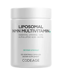 Codeage Liposomal Nmn Multivitamin 500 Milligram, Nicotinamide Mononucleotide, A C D3 E K2 B Complex, 120 Count