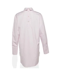 Pre-Owned Dries Van Noten Women's Corso Checkered Cotton Mock Neck Shirt