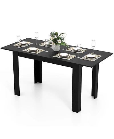 Mecale Extendable Dining Table for 4-8 with 47-to-62-Inch Top