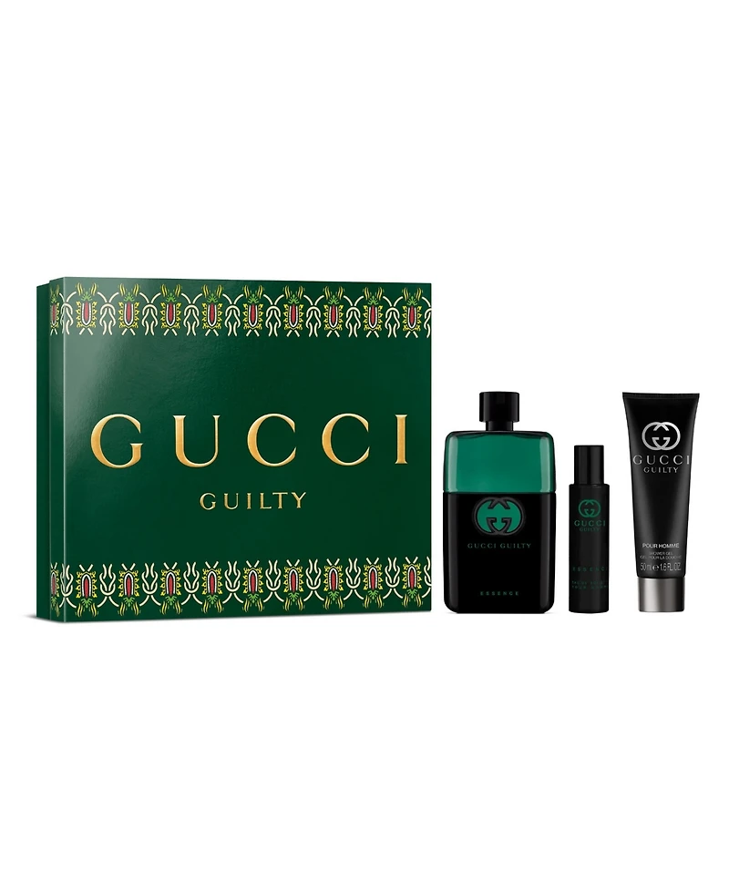 Gucci Men's 3-Piece Guilty Pour Homme Essence Eau de Toilette Spray Gift Set