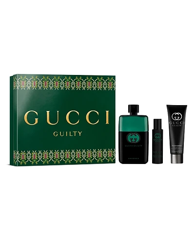 Gucci Men's 3-Piece Guilty Pour Homme Essence Eau de Toilette Spray Gift Set