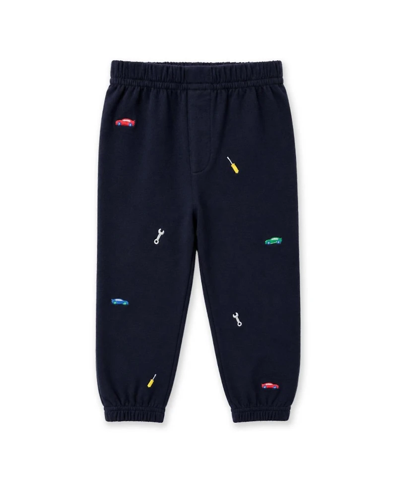 Florence Eiseman Toddler Boys (2T - 5) French Terry Jogger with Cars and Tools