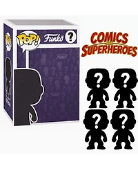 Funko Pop! Comics and Superheroes Blind Box 4-Piece Vinyl Figures, Ages 4+
