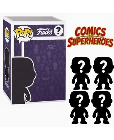 Funko Set Of 4 Surprise Mystery Comics Superheroes Funko Pop Randomly Selected