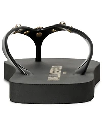 Karl Lagerfeld Paris Women's Zimia Stone Slip-On Flip Flops
