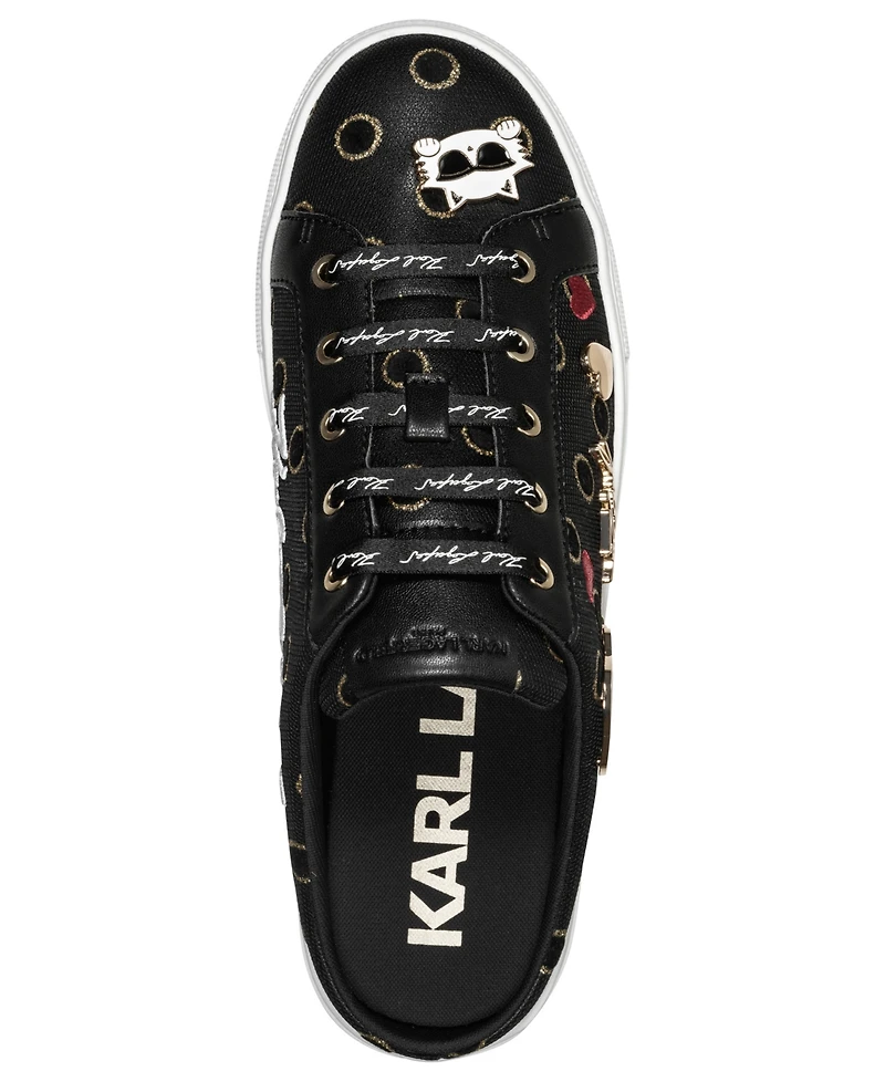 Karl Lagerfeld Paris Women's Cambria Macaron Slip-On Sneaker Mules