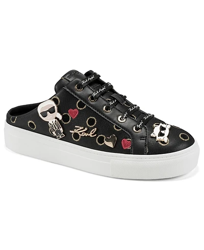 Karl Lagerfeld Paris Women's Cambria Macaron Slip-On Sneaker Mules