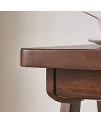 Streamdale Furniture Solid Rubber Wood Retro Writing Desk with Drawer, 39.37