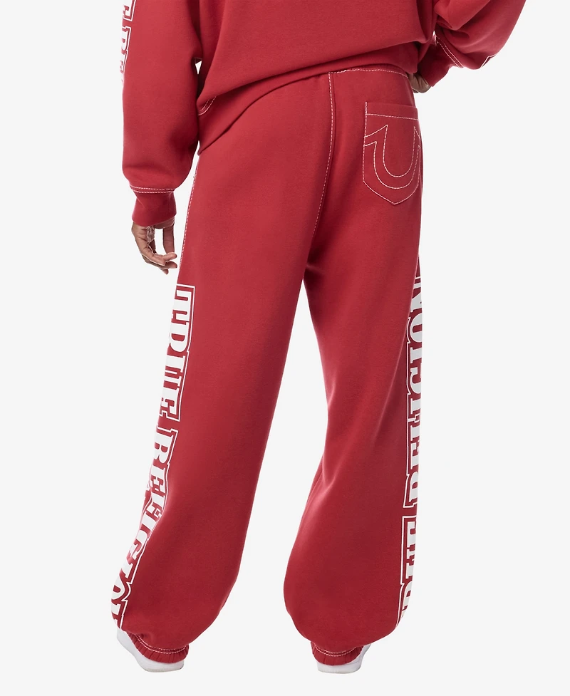 True Religion Men's Big T Arched Extra Baggy Joggers Pants