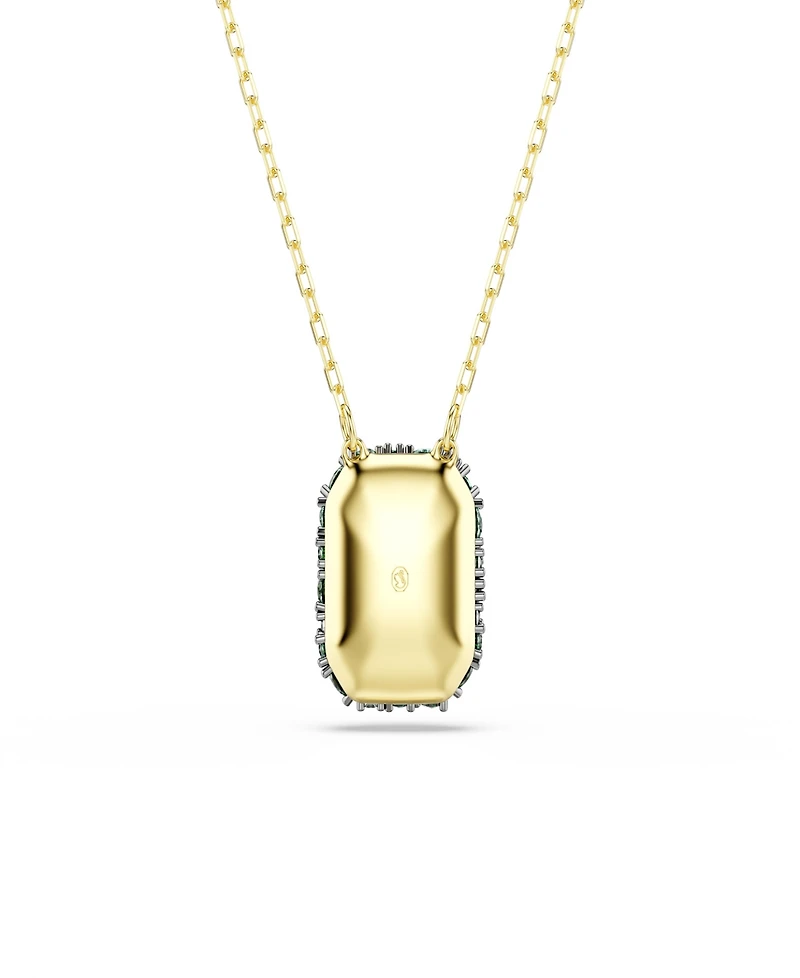 Swarovski Gold-Tone Plated Green Crystal Necklace