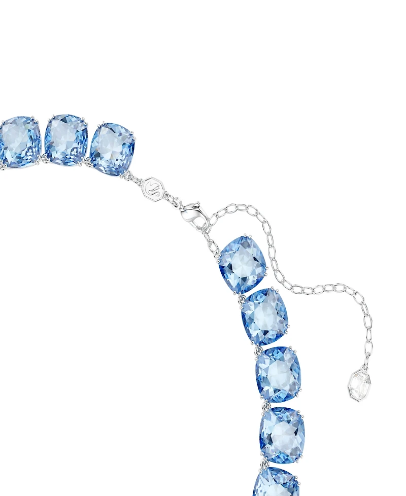 Swarovski Gold-Tone Plated Blue Crystal Necklace