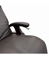 Human Touch Pc-350 Omni-Motion Limited, Dark Walnut, Espresso Pad, Top Grain Leather Zero Gravity Recliner
