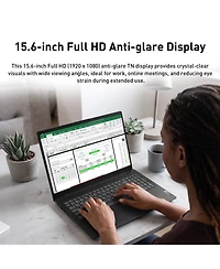 Lenovo V-Series V15 Business Laptop, 15.6" Fhd, Intel N-Series N150, Intel Graphics, 32GB DDR5, 2TB Ssd, Wi-Fi 6, Win11 Pro, Black