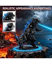 5-in-1 Remote Control Dinosaur Building Blocks Stem Toy Set, Rc Programmable Robot Kit with App Control, Indoor Outdoor Play