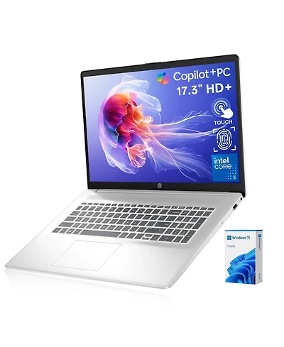 Hp Essential 17.3" Hd+ Touchscreen Laptop, Intel Core 5 120U, Intel Graphics, 32GB Ram, 2TB Ssd, Wi-Fi 6, Win11 Home, Silver