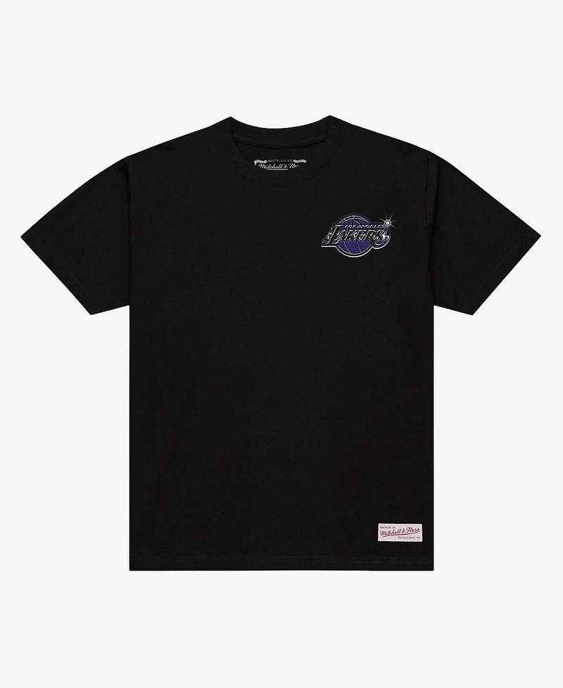 Mitchell & Ness Men's Black Los Angeles Lakers Airbrush T-Shirt