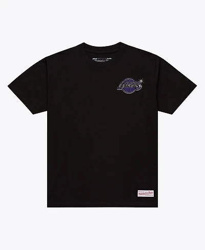 Mitchell & Ness Men's Black Los Angeles Lakers Airbrush T-Shirt