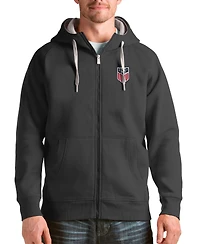 Antigua Men's Charcoal Usmnt Victory Full-Zip Hoodie