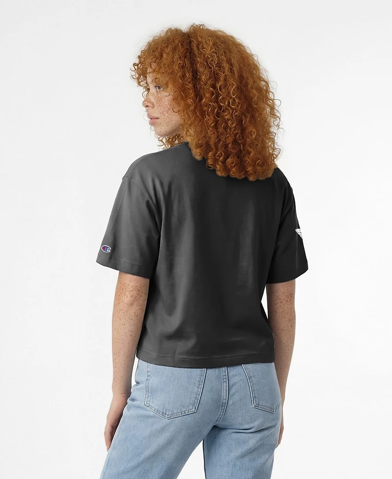 Champion Women's Cleveland Guardians Graphic Oversized-Fit T-Shirt