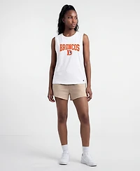 Champion Women's Denver Broncos Crewneck Muscle Tank Top