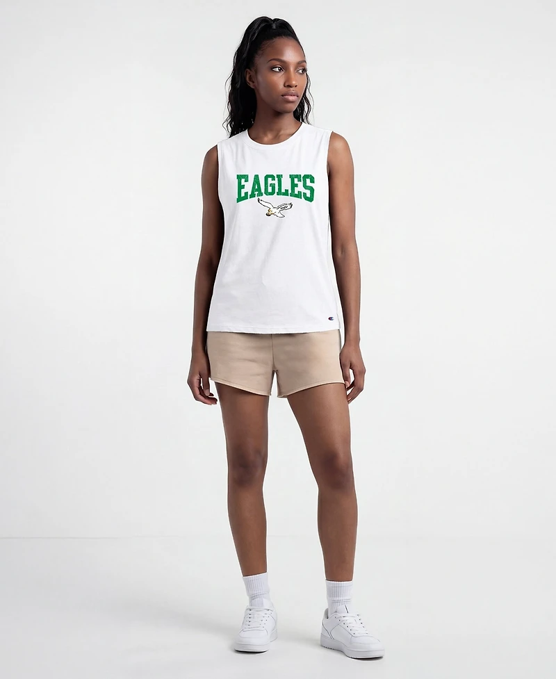 Champion Women's Philadelphia Eagles Distressed Muscle Tank Top