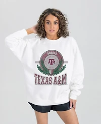 Gameday Couture Women's White Texas A&M Aggies Hot Shot Fleece Pullover Sweatshirt