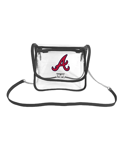 Logo Brands Atlanta Braves Sideline Clear Purse