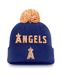 Nike Men's Royal Los Angeles Angels Peak Cuffed Pom with Knit Hat