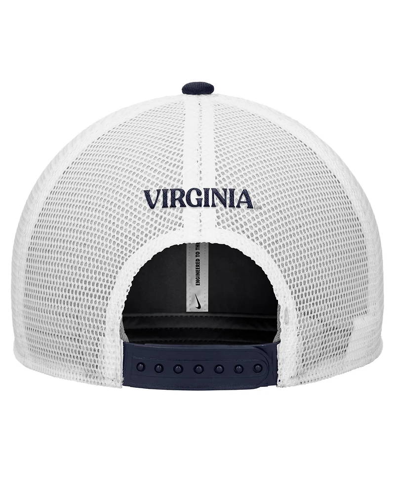 Nike Men's Navy Virginia Cavaliers Rise Trucker Dri-fit Adjustable Hat
