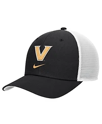 Nike Men's Black Vanderbilt Commodores Rise Trucker Dri-fit Adjustable Hat