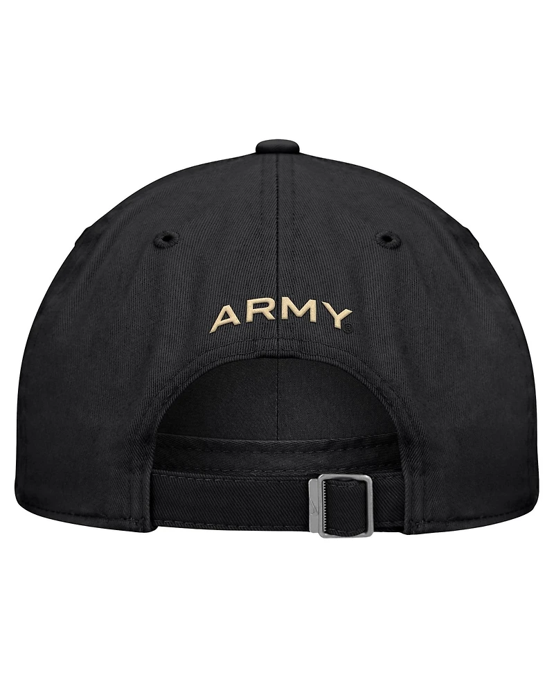 Nike Men's Black Army Black Knights 2026 Sideline Club Adjustable Hat