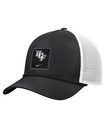 Nike Men's Black Ucf Knights 2026 On-Field Rope Adjustable Trucker Hat