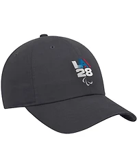 Nike Big Boys and Girls Anthracite LA28 Summer Paralympics Retro Stripe Club Adjustable Hat