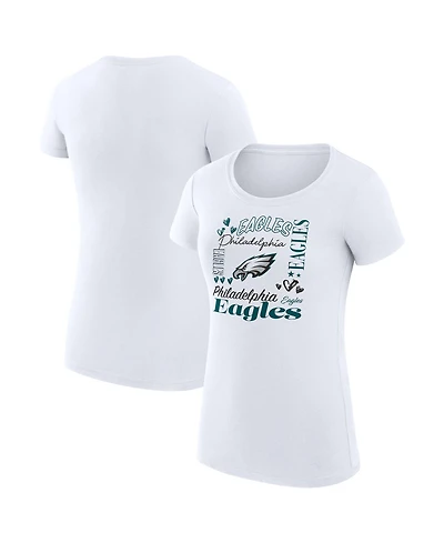 G-iii 4Her by Carl Banks Women's Philadelphia Eagles Super-Slim Fit Crewneck T-Shirt