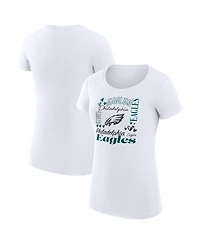 G-iii 4Her by Carl Banks Women's Philadelphia Eagles Super-Slim Fit Crewneck T-Shirt