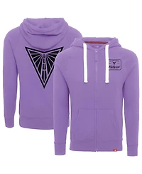 Sportiqe Men's and Women's Violet Golden State Valkyries Heywood Raglan Full-Zip Hoodie