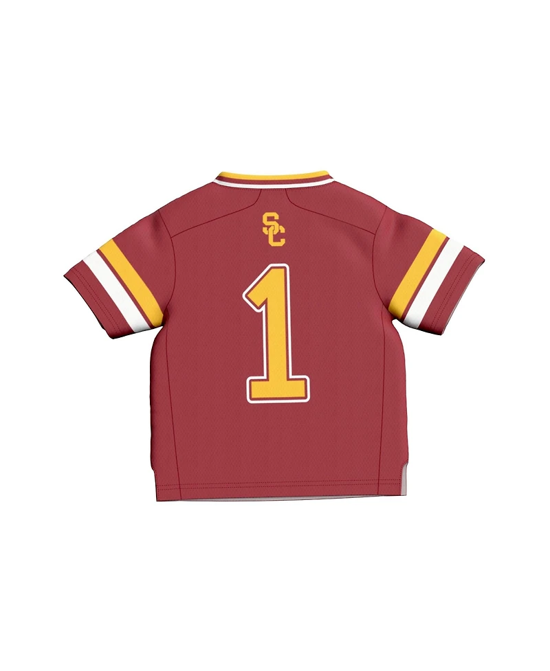 Gameday Greats Toddler 1 Cardinal Usc Trojans Lightweight Collegiate Football Fashion Jersey