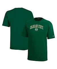 Champion Big Boys and Girls Green Colorado State Rams Arch Over Logo T-Shirt