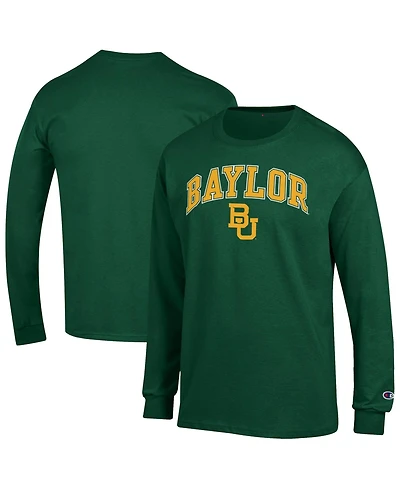 Champion Men's Champion Green Baylor Bears Arch Over Logo Long sleeves T-Shirt