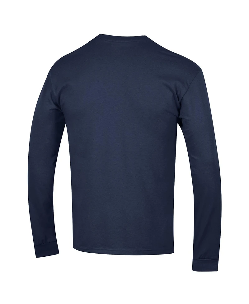 Champion Men's Champion Navy Illinois Fighting Illini Arch Over Logo Long sleeves T-Shirt