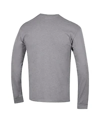 Champion Men's Heather Gray Notre Dame Fighting Irish Basic Arch Long sleeves T-Shirt