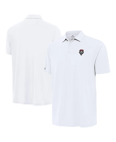Antigua Men's White New Mexico Lobos Era Polo Shirt
