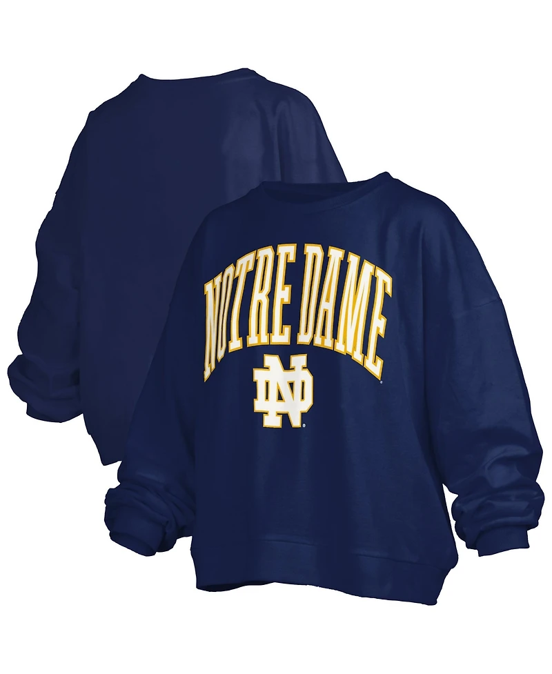 Pressbox Women's Navy Notre Dame Fighting Irish Plus Nelson Janise Sweatshirt