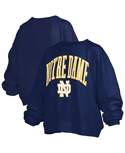 Pressbox Women's Navy Notre Dame Fighting Irish Plus Nelson Janise Sweatshirt