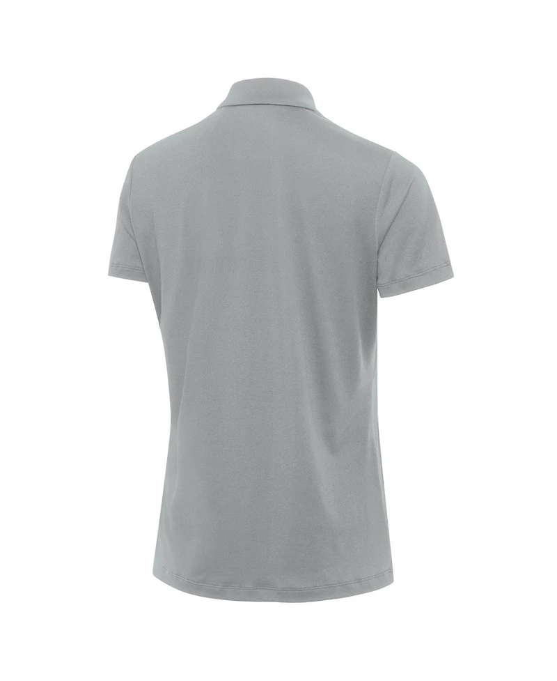 Antigua Women's Gray Air Force Reprocess Polo Shirt