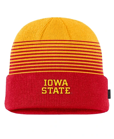 Nike Men's Cardinal/Gold Iowa State Cyclones 2026 On-Field Gradient Terra Cuffed Knit Hat