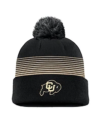 Nike Men's Black Colorado Buffaloes 2026 On-Field Peak Cuffed Knit Hat with Pom