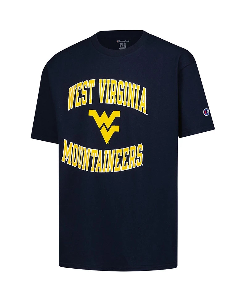 Champion Big Boys and Girls Navy West Virginia Mountaineers Circling Team Jersey T-Shirt